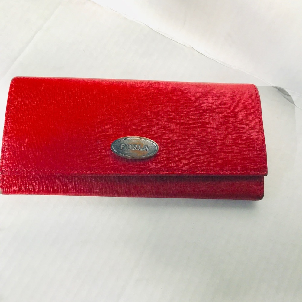 Furla Red Leather Wallet